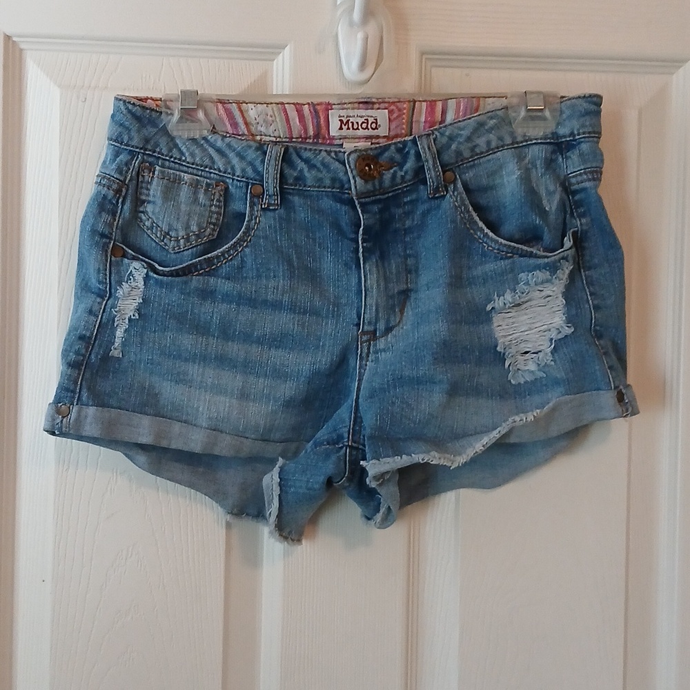 Women's Distressed Denim Shorts Size 7